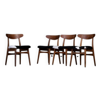 Dining Chairs CH30 by Hans J. Wegner for Carl Hansen & Son, 1952, Set of 4