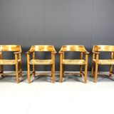 Rainer Daumiller pine wood dining chairs for Hirtshals Savvaerk - set of 4 - 1970s