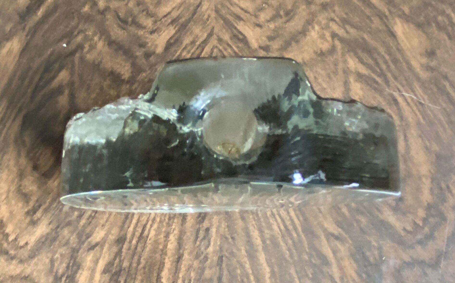 Glass Bud Vase, Walther Solifleur, Iceberg, Crystal, Glass Vase, Designed Heiner Dusterhaus, 1960s