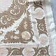 Nappe brodée à la main vintage 134x167 cm
