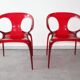 Pair of Ava chairs by Song Wen Zhong for Roche Bobois, 20th century.