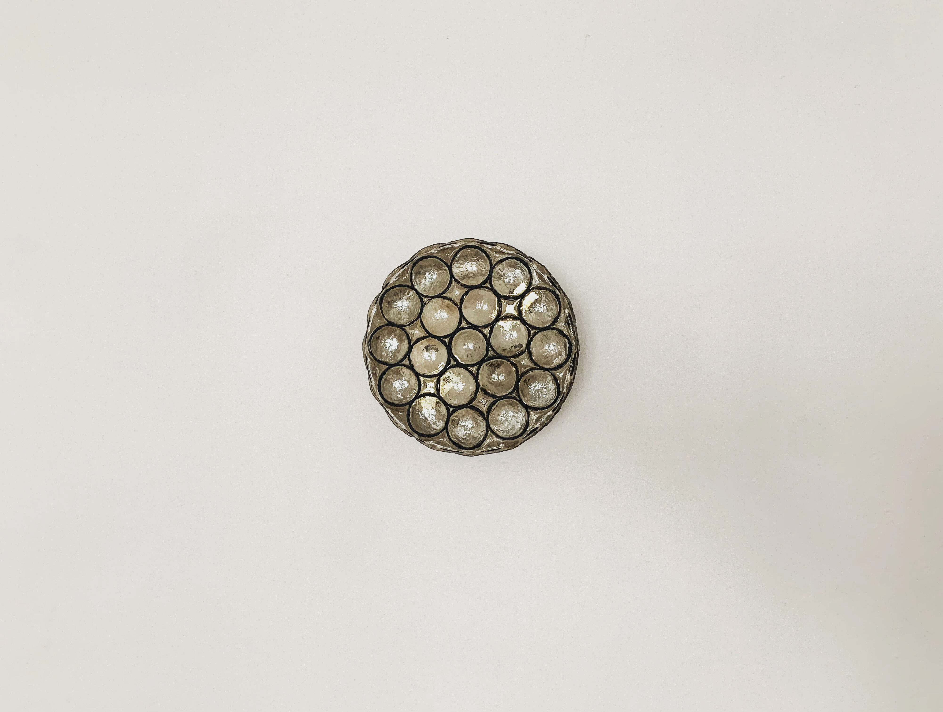 Iiron ring design wall or ceiling lamp by Limburg