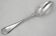 Serving spoon, silver, 18th century, straight thread pattern.