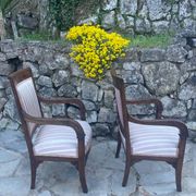 Paire de fauteuils français en Acajou d’époque restauration