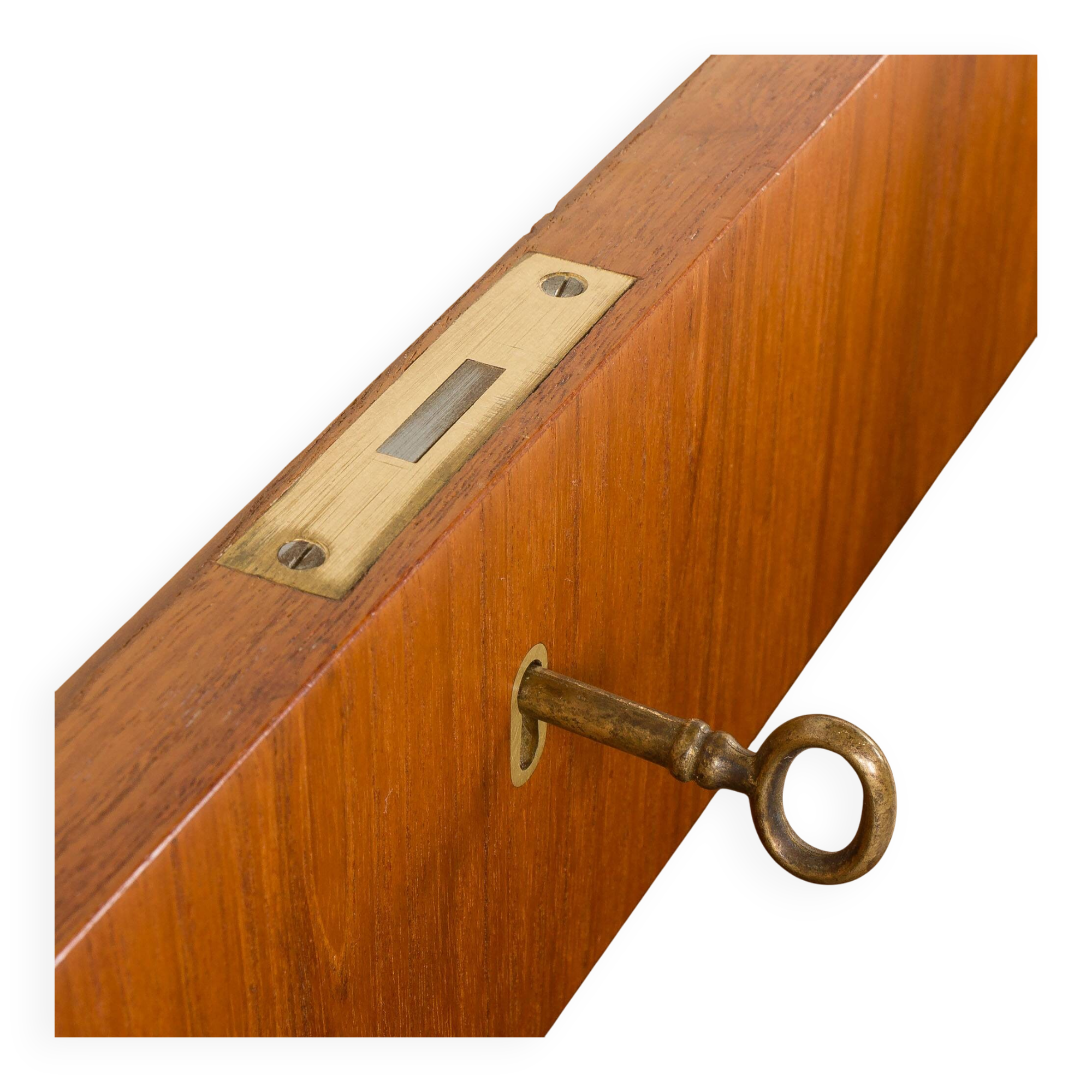 Scandinavian teak chest of drawers by Johannes Sorth for Nexo Mobelfabrik.