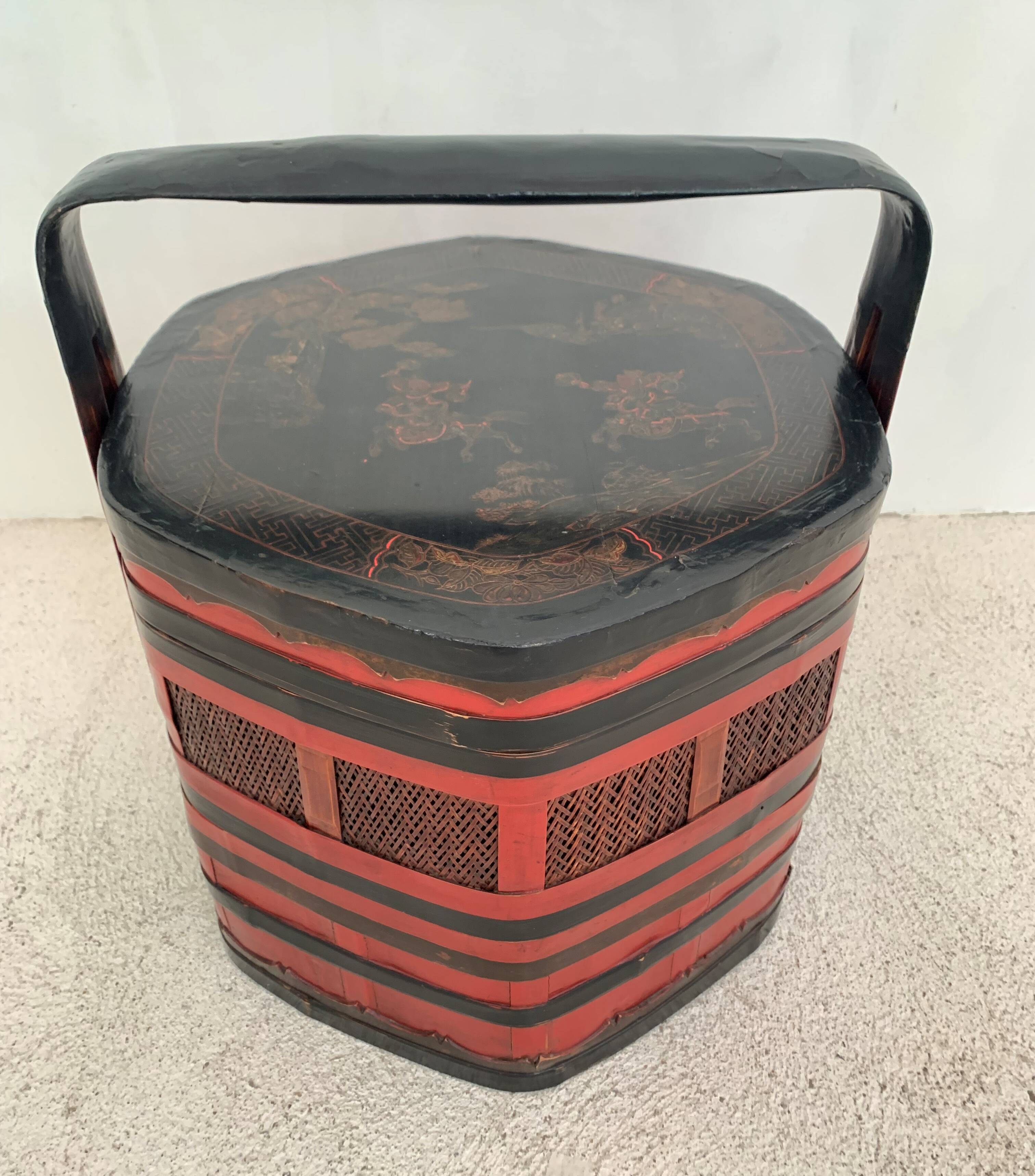 Chinese bamboo basket