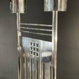 Pair of bronze candelabras by RICHARD MEIER " Swid Powell " for Cleto Munari, 1983