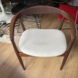 Kai Kristiansen Troja armchair in teak circa 1960.