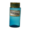 Late nineteenth century blue apothecary bottle
