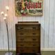 1950s English Art Deco oak chest of drawers