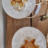 Mazzega globe lamp duo from Murano