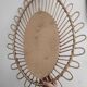 Rattan sun mirror