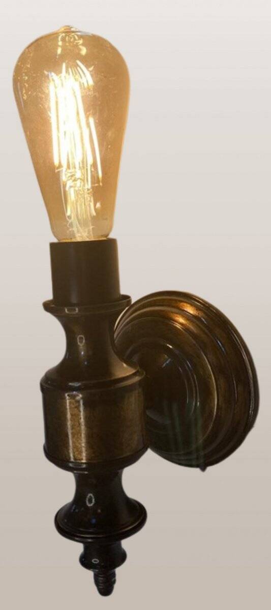 Lámpara de pared vintage de latón dorado, años 60