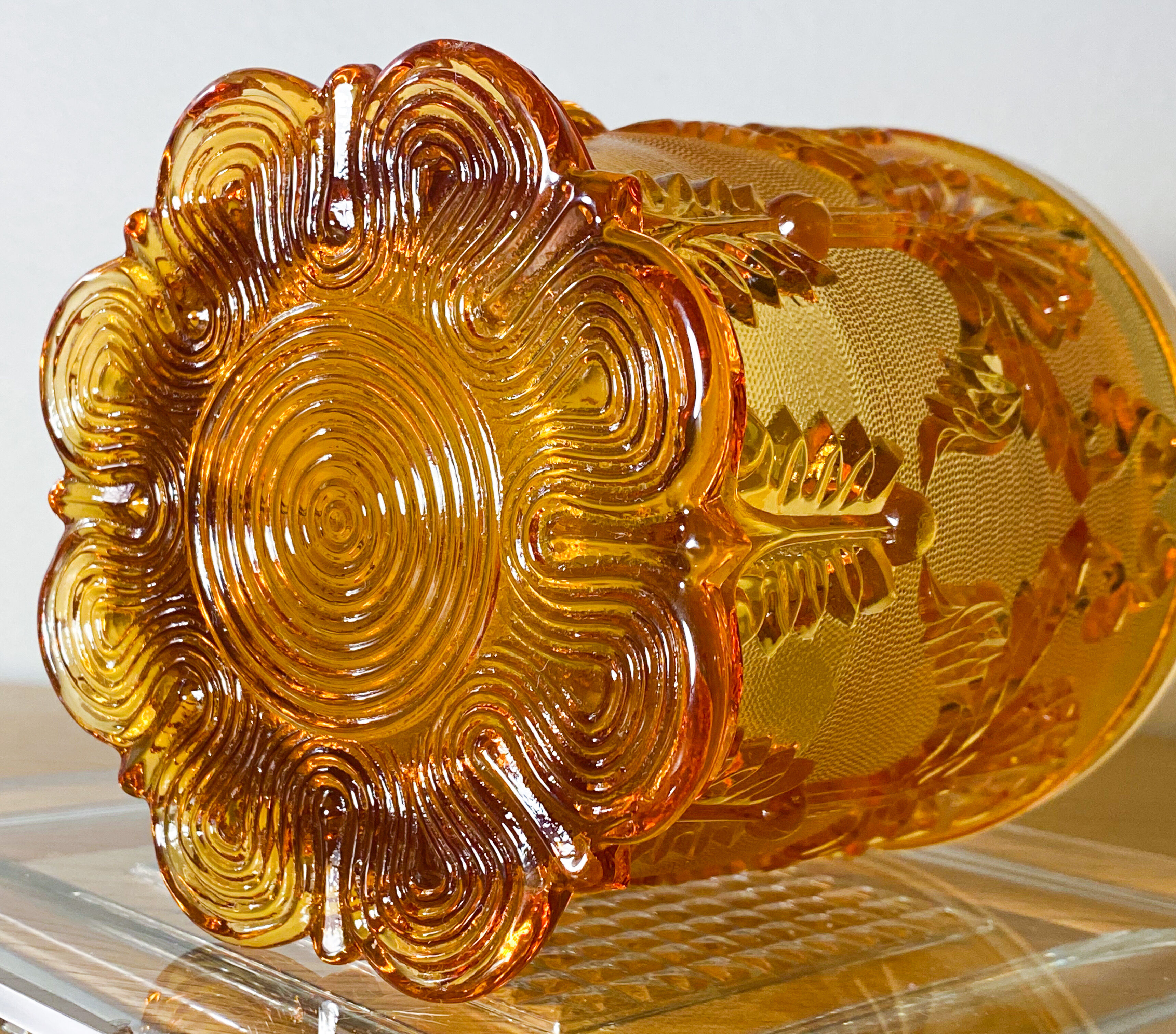 Vase Saint Louis Creusot M.Sablée Rocaille