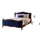 Antique bed, France, circa 1900. After renovation.