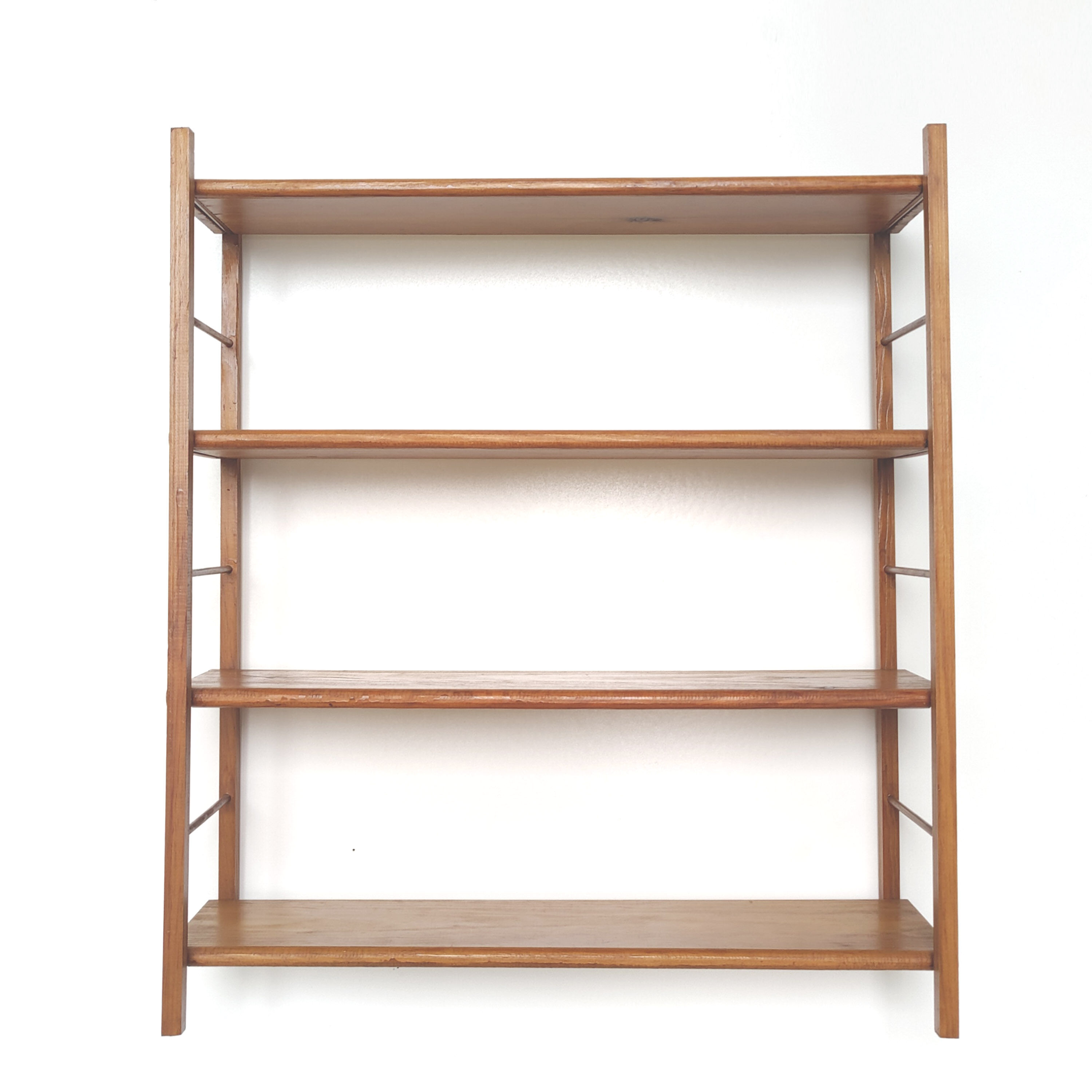 Vintage wood wall shelf