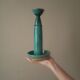Ceramic candle holder handcrafted candlestick candelabra country decoration