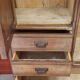 Parisian wooden wardrobe, 3 in 1, vintage 60s
