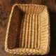 Braided wicker basket basket