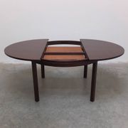 Extendable round to oval dining set by Alfred Hendrickx for Belform, 1960s.
