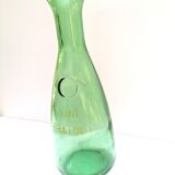 Glass carafe, Italian bistro style, pitcher green wine bottle