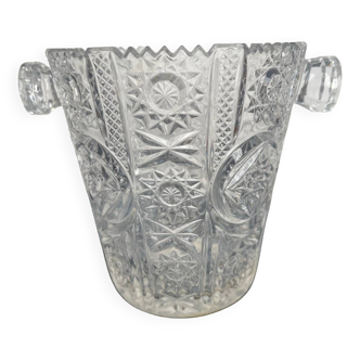 Vintage Cut Crystal Ice Bucket