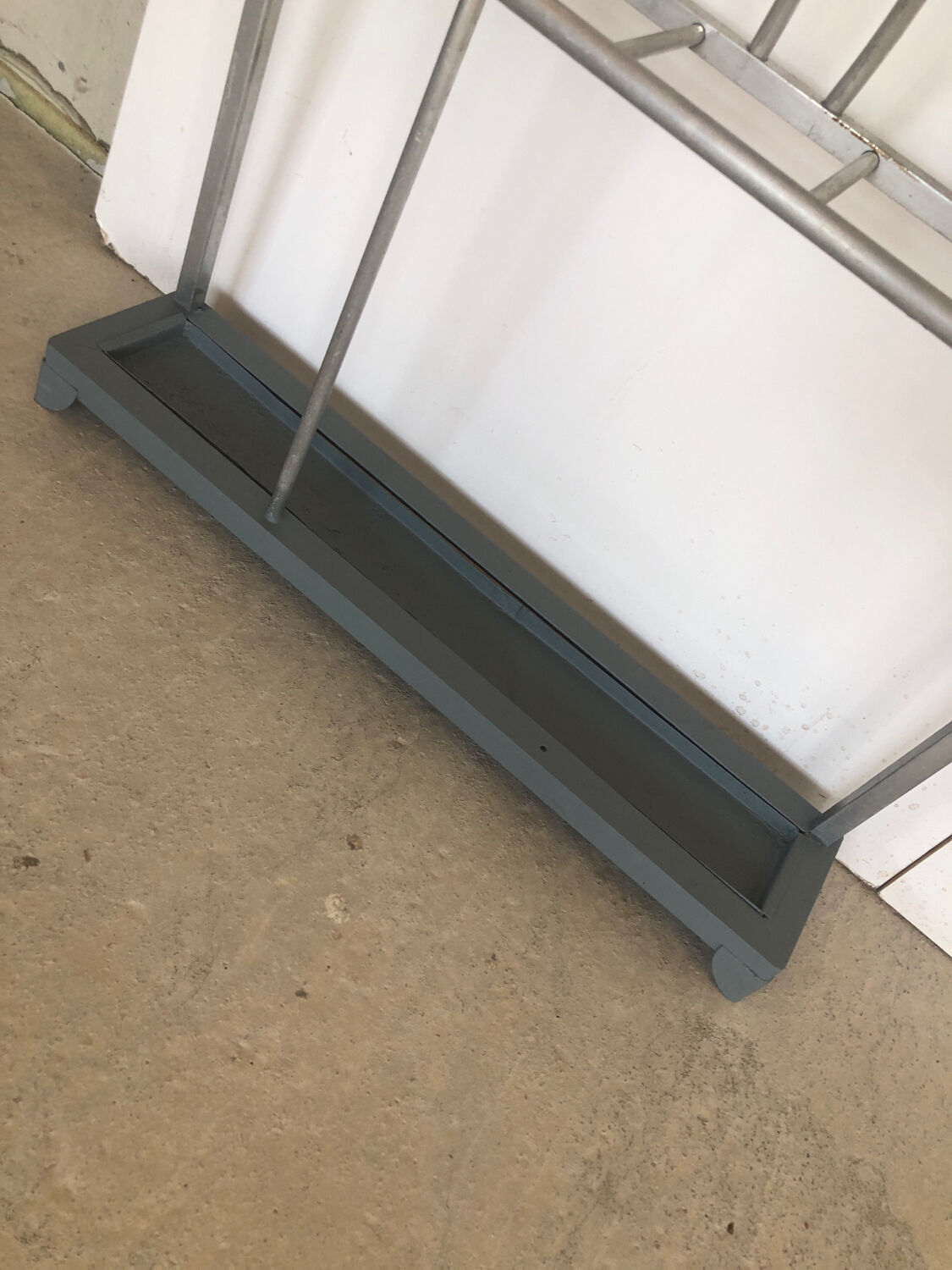 Vintage aluminum coat rack