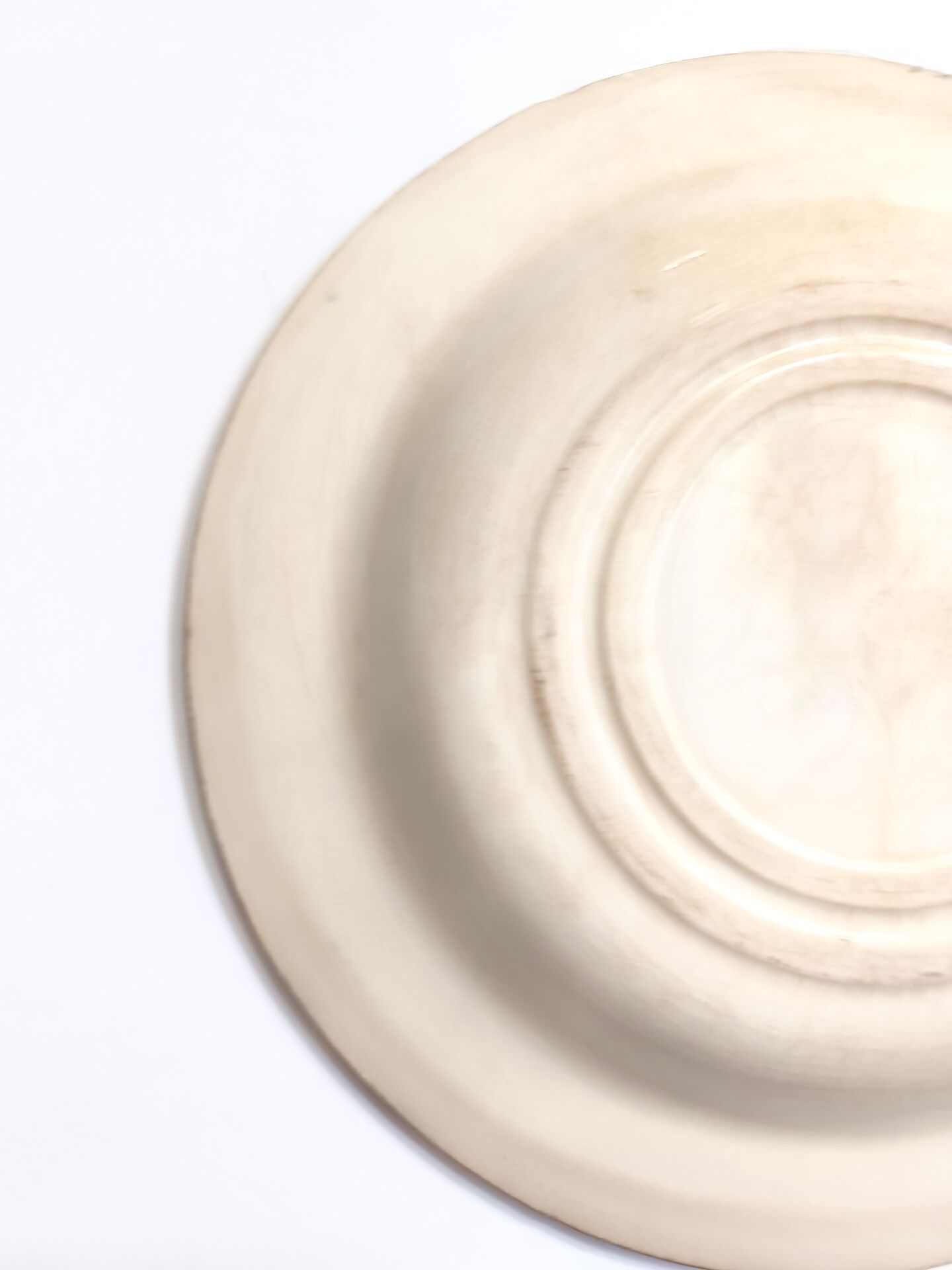 Vintage decorative plate, Gien Chardon bleu model, ironstone.