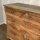 Louis Philipe chest of drawers in solid walnut, airbrushed