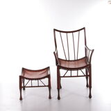Liberty & Co Chair with footstool design by Thebe 1950