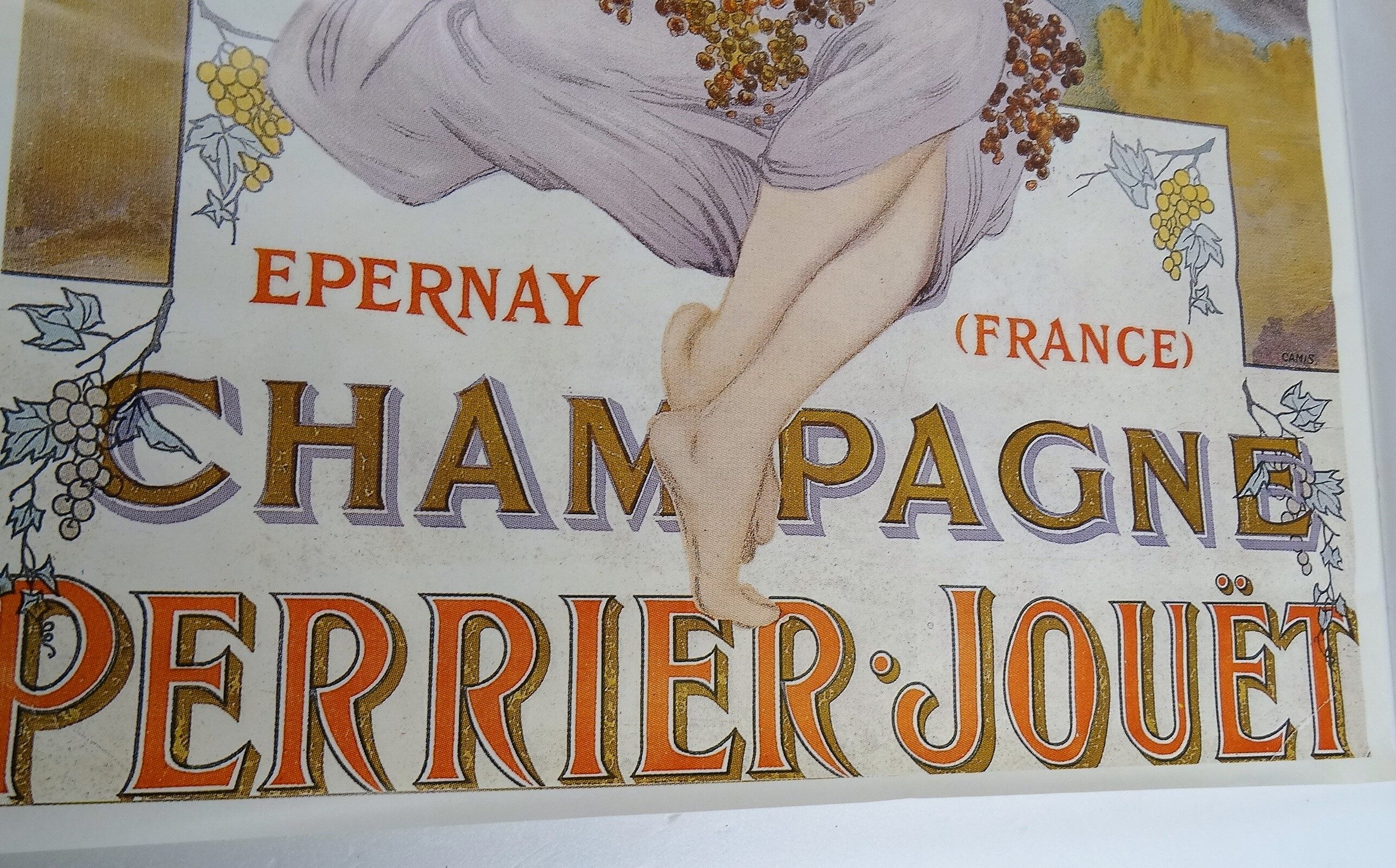 Affiche "champagne perrier jouet epernay"