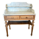 Console or dressing table in solid oak.