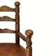 Rustic french farm chair, leather seat ca 1930s-1950s