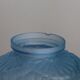 Vase ball art deco in blue glass