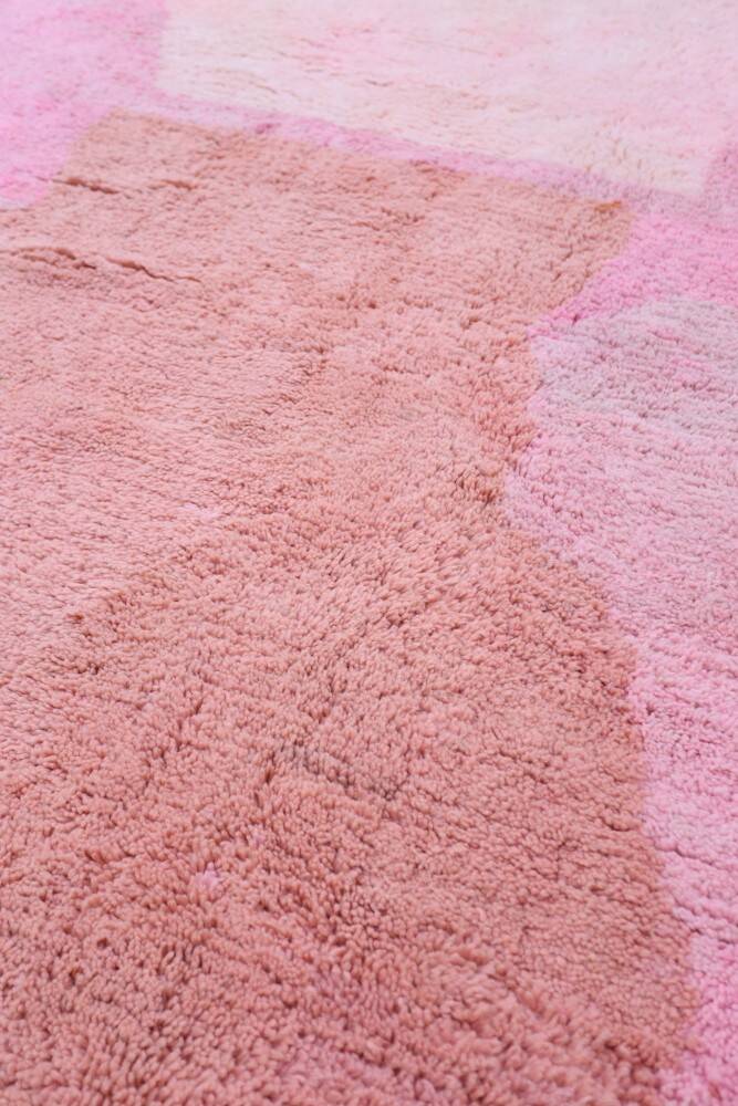 Tapis bérbere rose fait main traditionnelle 300cmx200cm