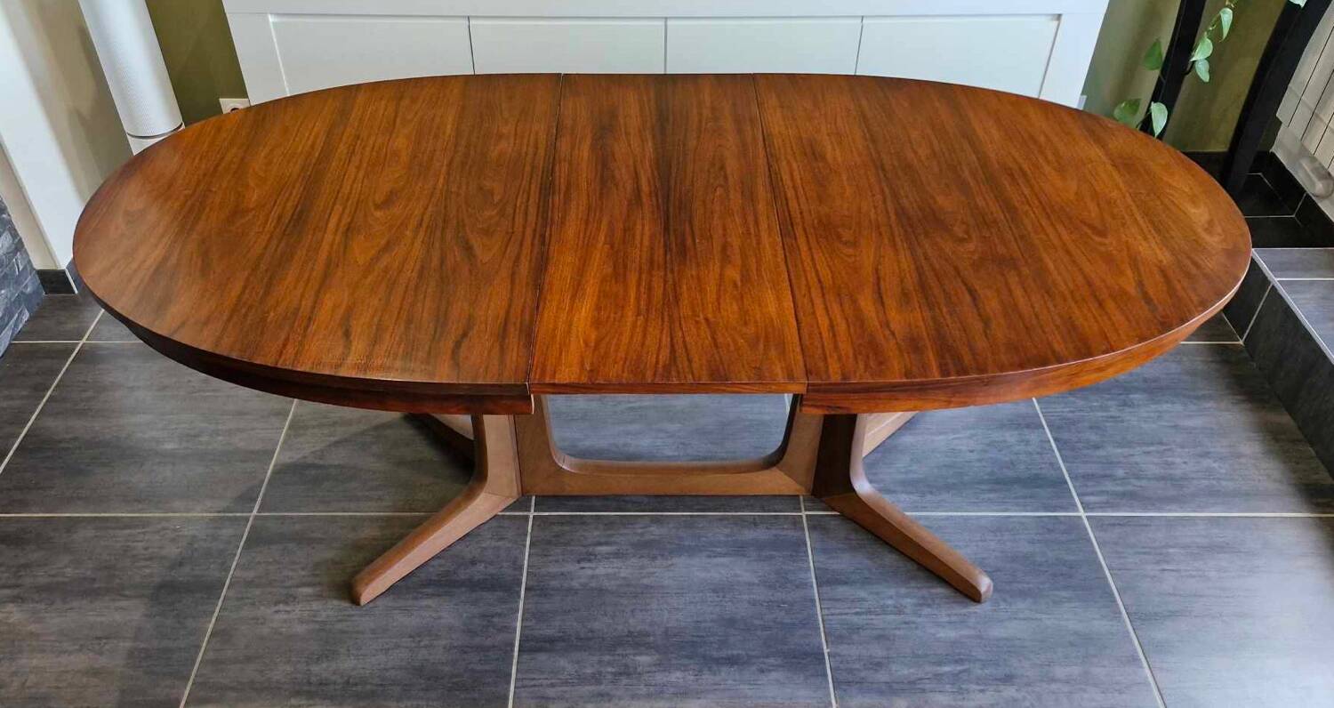 Vintage extendable table Baumann 1970s