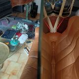 Italian round wall mirror from the 1960s.