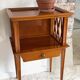Vintage compass leg bedside table