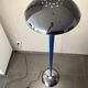 Lampadaire vintage "Paquebot" bleu et chrome - Années 80 (Design Collins)