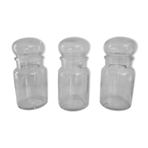 3 glass jars Belgium