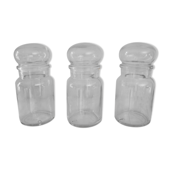 3 glass jars Belgium
