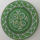 Set of 2 dessert plates britain " tryskell celtic symbol "