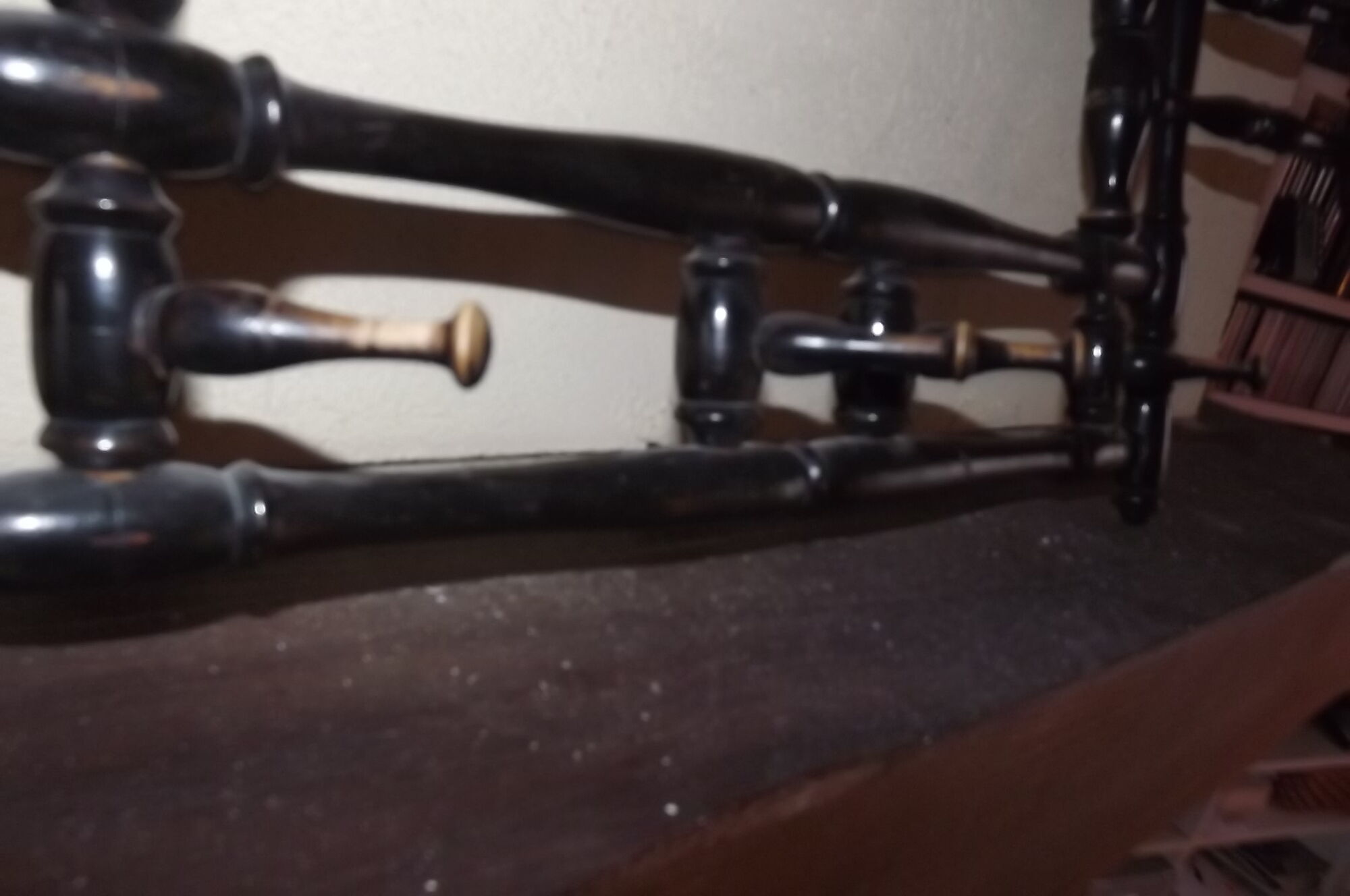 Wearing coats Napoleon III blackened wooden 6 hooks