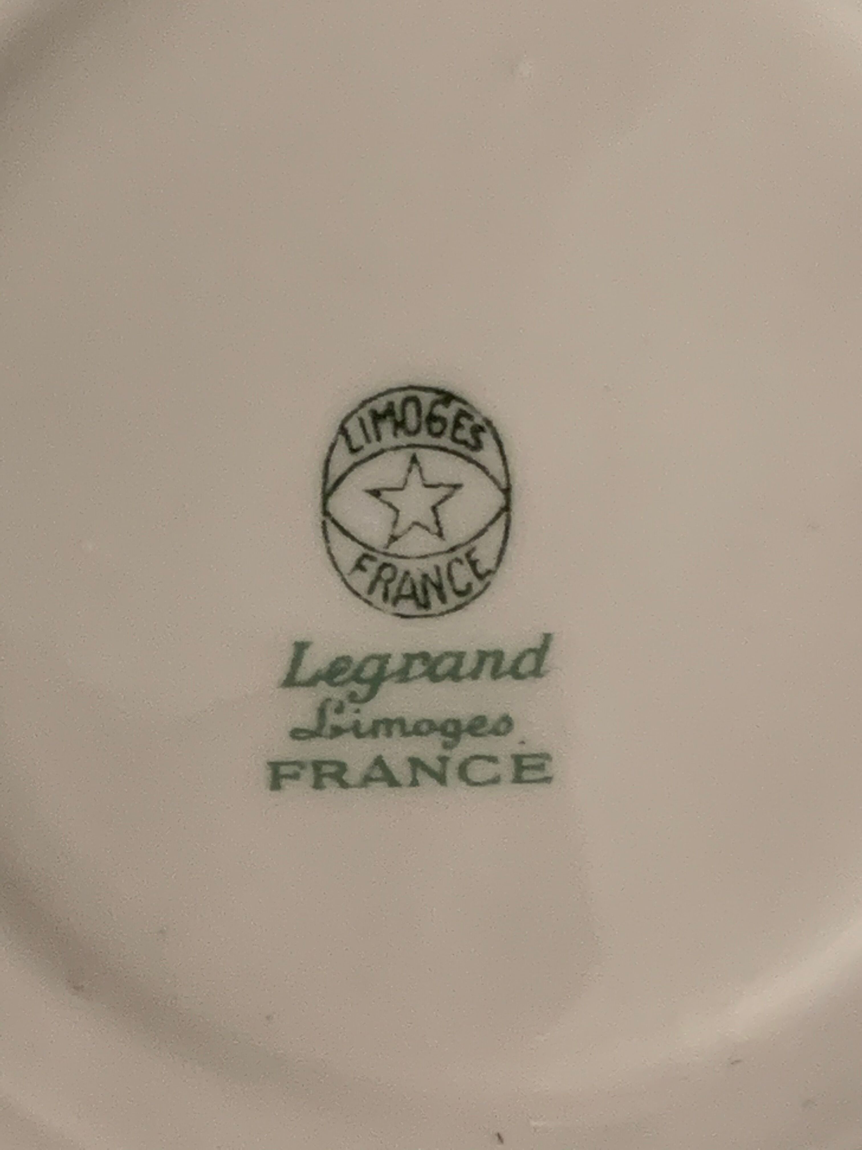 Limoges art deco porcelain coffee service by Legrand