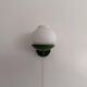 Mid-century green metal and opal glass wall sconce by N Leuchten, 1960s, Germany