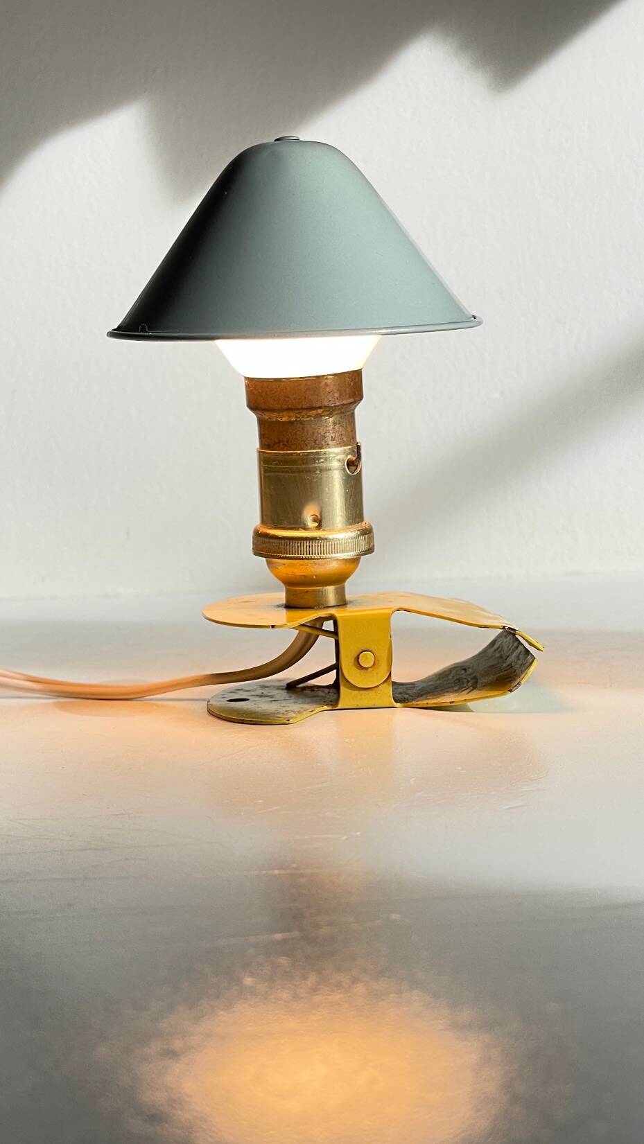 Vintage mushroom spotlight lamp
