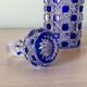 Baccarat crystal bottle model diamonds stoned blue