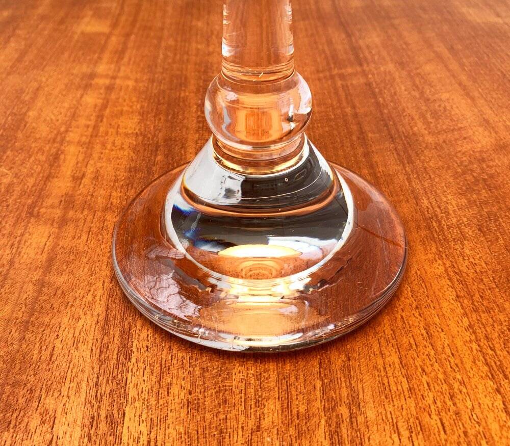 Mid-century German Tiffany glass table lamp by Ingo Maurer, 1960s.