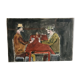 Small old table card players