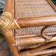Vintage rattan chest of drawers